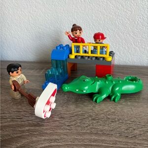 Lego Duplo Alligator Zoo Exhibit Set